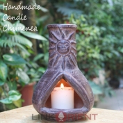 Terracotta Candle chimenea - CC001
