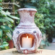 Terracotta Candle Chimenea - CC003